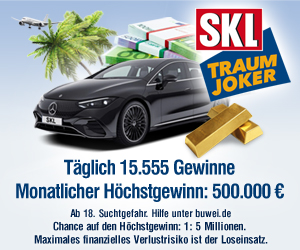 Traumhaft – täglich 15.555 Gewinne