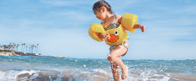 : Nur mit Schwimmflügel : Nur mit Schwimmflügel