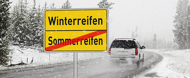 Von Oktober bis Ostern : Winterreifen